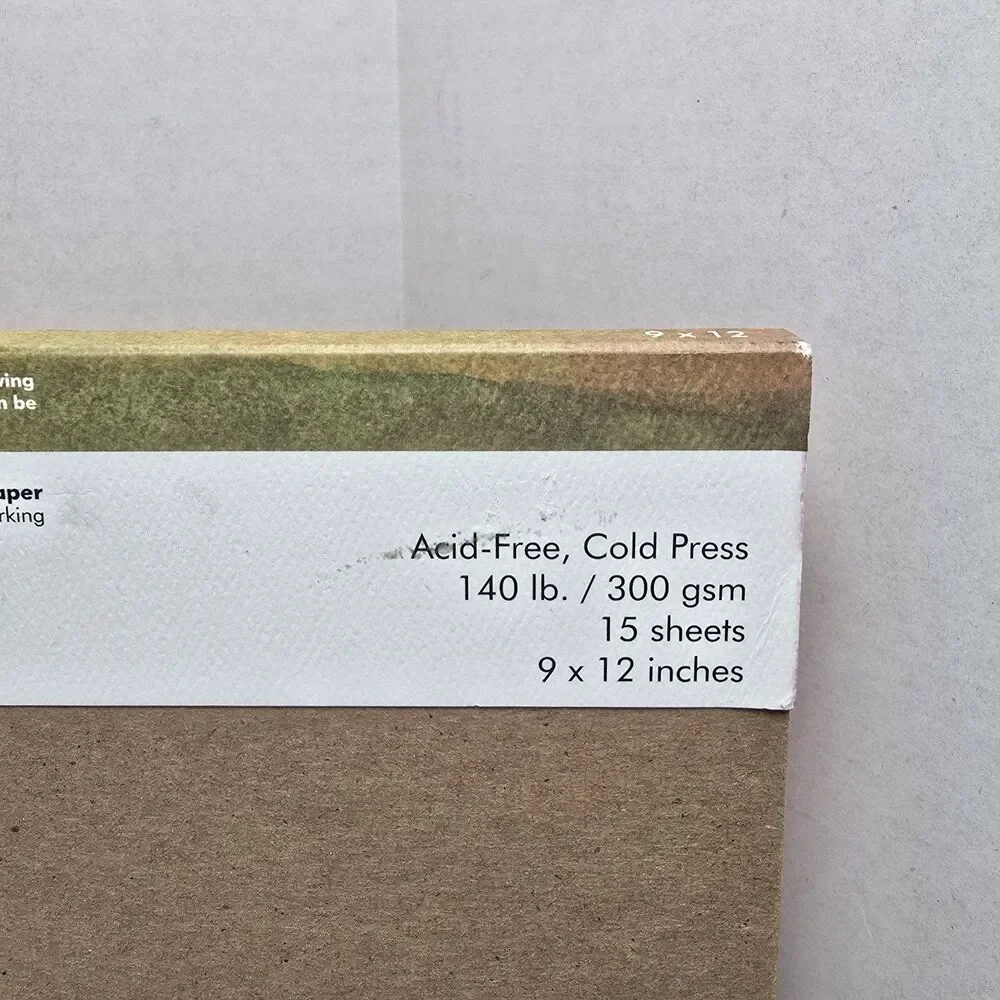 Fluid Watercolor Paper 880912 140LB Cold Press 9 x 12 Block 13 Of 15 Sheets
